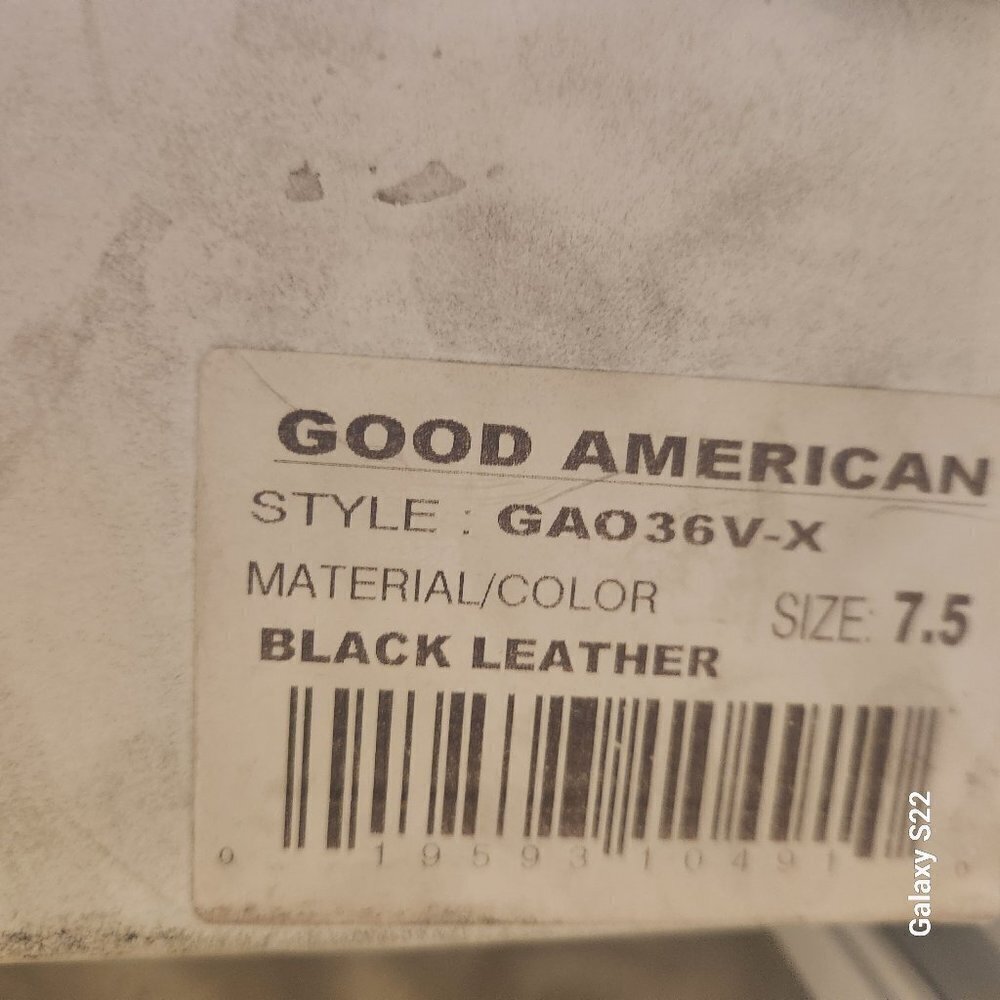 Good American Womens Booties Chunky Combat Black Leather Sz 7.5 NEW GAO36V-X - Picture 10 of 12